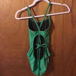 Green tie-back Jolyn one piece swimsuit